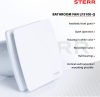 STERR LFS120-Q Fürdőszobai Ventilátor, 120 mm, 160 m³/h, 16 W, 220-240 V, 50 Hz, Golyóscsapágyas Motor, Visszacsapó Csappantyú, IPX4, Fehér