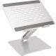 Amazon Basics állítható ergonómikus laptop állvány, több szögben állítható, ezüst színű, 10-17 hüvelykes laptopokhoz