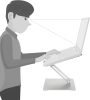 Amazon Basics állítható ergonómikus laptop állvány, több szögben állítható, ezüst színű, 10-17 hüvelykes laptopokhoz