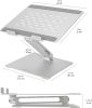 Amazon Basics állítható ergonómikus laptop állvány, több szögben állítható, ezüst színű, 10-17 hüvelykes laptopokhoz