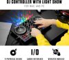 Numark Party Mix DJ Controller LED fényekkel, 2 deckkel és beépített audio interfésszel