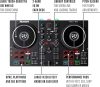 Numark Party Mix DJ Controller LED fényekkel, 2 deckkel és beépített audio interfésszel