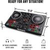 Numark Party Mix DJ Controller LED fényekkel, 2 deckkel és beépített audio interfésszel