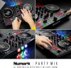 Numark Party Mix DJ Controller LED fényekkel, 2 deckkel és beépített audio interfésszel