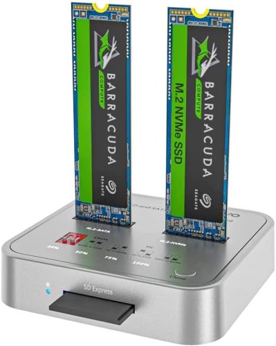MAIWO K3016CL M.2 SSD és SD Kártya Másolóállomás USB-C 10Gbps-szal