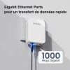 Tenda PH3 Powerline Kit 1000 Mbps - 2 Gigabites Ethernet Portos Adapter - Fekete