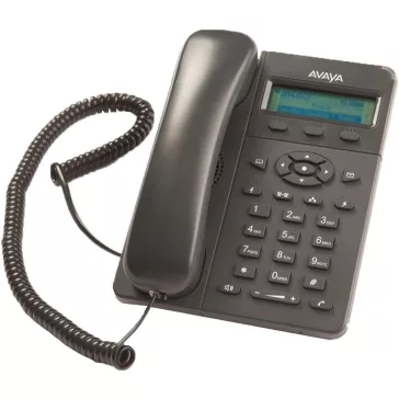  Avaya E129 VoIP Asztali Telefon, LCD Kijelző, SIP, HD Voice, 2x 10/100 Mbps Ethernet Csatlakozó, PoE 802.3af, Vezetékes, Digitális, Fekete