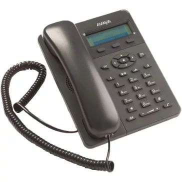   Avaya E129 VoIP Asztali Telefon, LCD Kijelző, SIP, HD Voice, 2x 10/100 Mbps Ethernet Csatlakozó, PoE 802.3af, Vezetékes, Digitális, Fekete