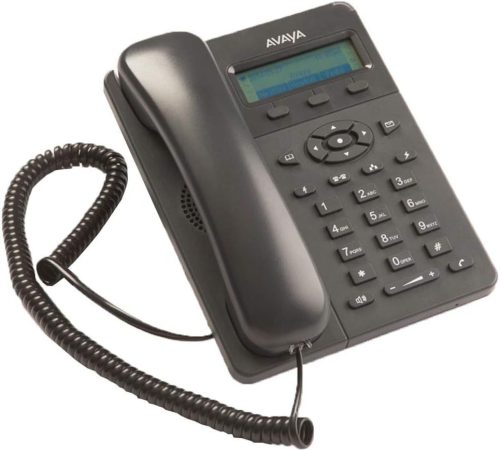 Avaya E129 VoIP Asztali Telefon, LCD Kijelző, SIP, HD Voice, 2x 10/100 Mbps Ethernet Csatlakozó, PoE 802.3af, Vezetékes, Digitális, Fekete