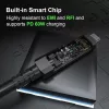 FIBBR CC USB C–USB C Optikai Kábel, 15 méter, 10 Gbit/s, USB 3.2 Gen2, DP 1.4, PD 60 W, Cat 8, Hajlításálló, EMI Védelem, Monitor, Mini PC, Webkamera