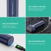 VOYOR TX310 Elektromos Borotva Férfiaknak - 3 az 1-ben, Kettős Fólia, Nedves és Száraz Használatra, IPX6 Vízálló, USB-C Töltés, Ergonómikus T-alakú Fogantyú, 7500 RPM, Utazóbarát (Kék)