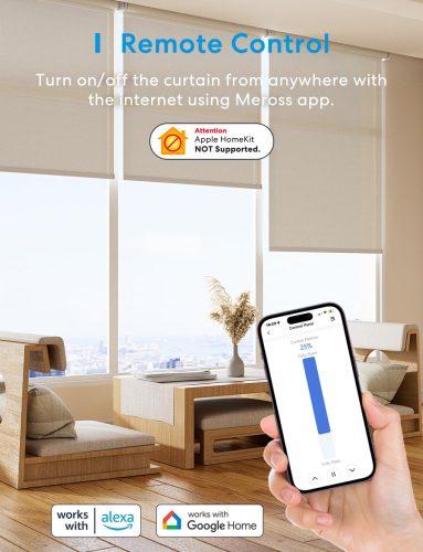 Meross WiFi Okos Redőnykapcsoló Alexa és Google Kompatibilis MRS100