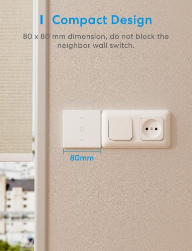 Meross WiFi Okos Redőnykapcsoló Alexa és Google Kompatibilis MRS100