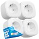 Meross WiFi Okos Dugalj, 16A, 240V, Kompatibilis Apple HomeKit, Alexa, Google Assistant
