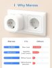 Meross WiFi Okos Dugalj, 16A, 240V, Kompatibilis Apple HomeKit, Alexa, Google Assistant
