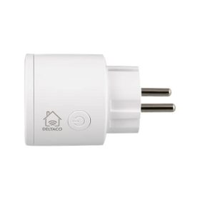   DELTACO Smart Home SH-P01-3P - 3 Darab Wi-Fi Okos Konnektor, 10A, Vezeték Nélküli, Hangvezérlés, 2.4GHz, Fehér