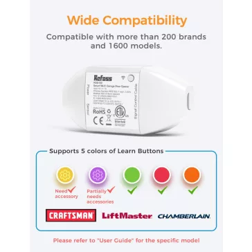 Refoss Smart Wi-Fi garázsnyitó 2.4GHz