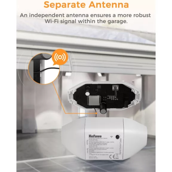 Refoss Smart Wi-Fi garázsnyitó 2.4GHz