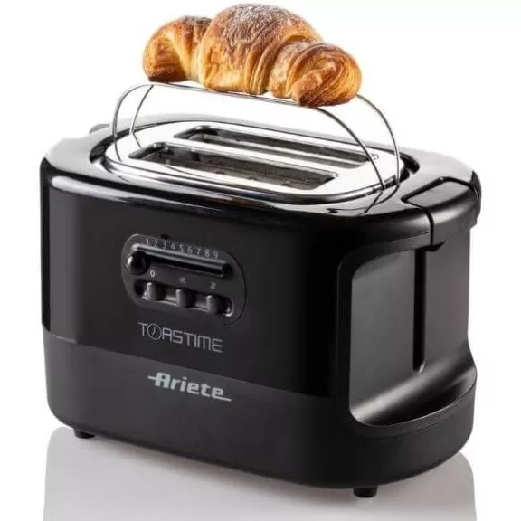 Ariete 159 Toastime Kenyérpirító 700 W, 2 Szeletes, Fekete, Rozsdamentes Acél Ariete 159 Toastime Kenyérpirító 700 W, 2 Szeletes, Fekete, Rozsdamentes Acél
