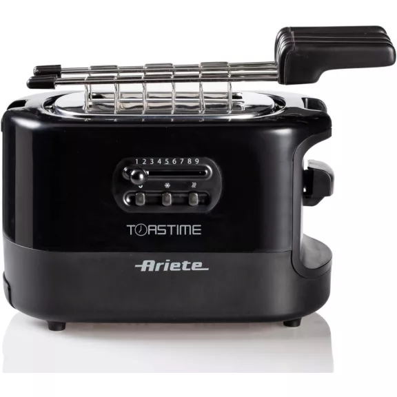 Ariete 159 Toastime Kenyérpirító 700 W, 2 Szeletes, Fekete, Rozsdamentes Acél Ariete 159 Toastime Kenyérpirító 700 W, 2 Szeletes, Fekete, Rozsdamentes Acél