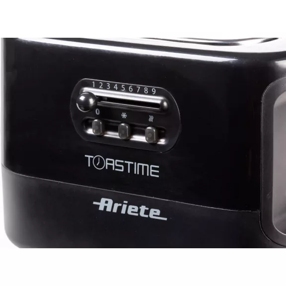 Ariete 159 Toastime Kenyérpirító 700 W, 2 Szeletes, Fekete, Rozsdamentes Acél Ariete 159 Toastime Kenyérpirító 700 W, 2 Szeletes, Fekete, Rozsdamentes Acél