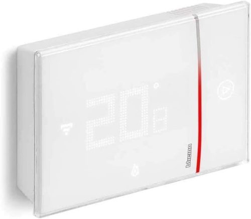 Bticino Smarther2 WiFi Okos Termosztát, Okos Otthon Kompatibilis, 5-40 °C Hőmérséklet Tartomány, LED Kijelző, Fali Kivitel, 0.5 °C Lépésköz, App Vezérlés, Fehér