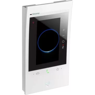   Bticino Classe 300EOS With Netatmo Video Kaputelefon, Wi-Fi, Alexa Hangasszisztens, 13 cm Érintőkijelző, App Home+Security, 2-eres Technológia, 30 W, 230 V, Fehér