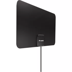   Meliconi Easy Fit TV Antenna 881032, Beltéri, Erősített, Ultra Vékony, DVB-T, DVB-T2 HEVC, DVB-T HD, DAB+, FM, UHF, 4K Ultra HD, 4G/5G Szűrő, USB 5V, Fekete