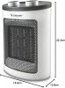 Beper RI.080 kerámia hősugárzó - 1500W, alacsony fogyasztás, állítható termosztát, fehér-fekete