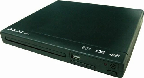 AKAI AKDV01 DVD lejátszó USB és MP4 támogatással, fekete