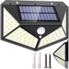 Mulin BL-114SMD napelemes mozgásérzékelős LED lámpa - 114 SMD LED, 680/700 lumen fényerő