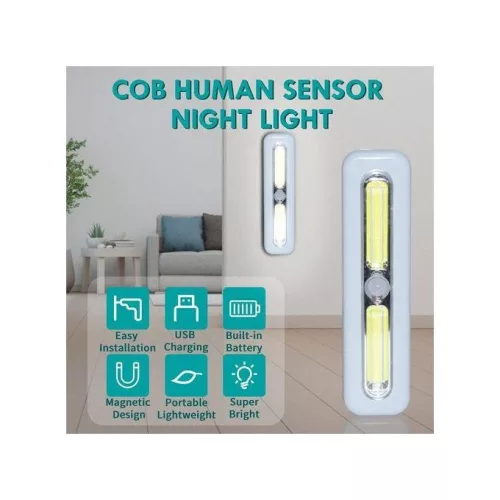Mulin BL-2102 Mozgásérzékelős LED Lámpa – Erős mágnesekkel és USB töltéssel