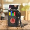 Mulin KP-558 hordozható karaoke bluetooth hangszóró beépített mikrofonnal - 5 W, 1200 mAh akkumulátor