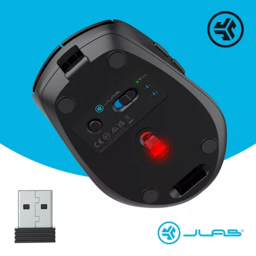 Jlab GO Charge vezetéknélküli egér (Fekete)