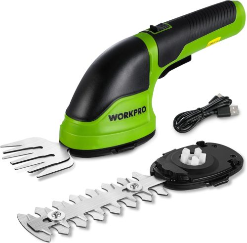 WORKPRO 3,6V Akkumulátoros Fű- és Sövényvágó Kettő az Egyben (W159021A 3,6V)