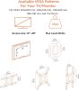 Amazon Basics Full Motion TV Fali Konzol 12-40 hüvelykes TV-khez, Fekete