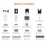 Amazon Basics Full Motion TV Fali Konzol 12-40 hüvelykes TV-khez, Fekete