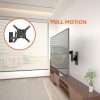Amazon Basics Full Motion TV Fali Konzol 12-40 hüvelykes TV-khez, Fekete