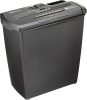 Amazon Basics PBH-55473 Csíkvágó Iratmegsemmisítő, 7-8 Lap, 12 Literes Kapacitás, CD/DVD Megsemmisítés, Fekete