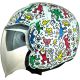 Shiro Helmets Tokio SH-64 Doodle L Fehér Bukósisak