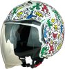 Shiro Helmets Tokio SH-64 Doodle L Fehér Bukósisak