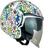 Shiro Helmets Tokio SH-64 Doodle L Fehér Bukósisak