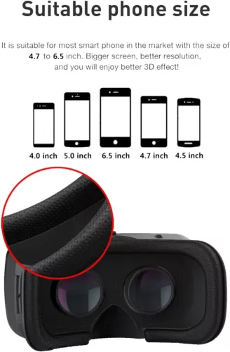 NK 3D Virtual Reality VR Szemüveg Mobiltelefonhoz, 4.7-6.53 hüvelyk
