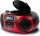 Aiwa BBTC-550RD piros hordozható kazettás rádió CD-vel és Bluetooth-szal