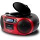 Aiwa BBTC-550RD piros hordozható kazettás rádió CD-vel és Bluetooth-szal