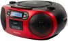 Aiwa BBTC-550RD piros hordozható kazettás rádió CD-vel és Bluetooth-szal