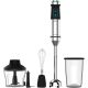 Cecotec Power TitanBlack 1500 XL Krém&Zúzó Búvármixer, 1500 W, Titán Bevonatú Pengék, XL Láb, Turbo Funkció