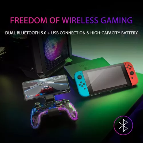Mars Gaming MGP-BT Bluetooth 5.0 Gamepad Neon RGB