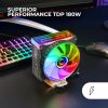 Mars Gaming MCPU-VR 180W TDP Black CPU Hűtő 12 cm Ventilátorral