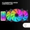 Mars Gaming MF-3DKIT ARGB 360° Ventilátor Szett